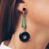 Pendientes Anais Green and Black PEN18 - The Nook Store