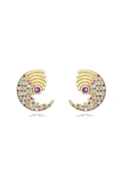 Pendientes Aros Margarita Turquesa - Piezas Coloristas - The Nook Store