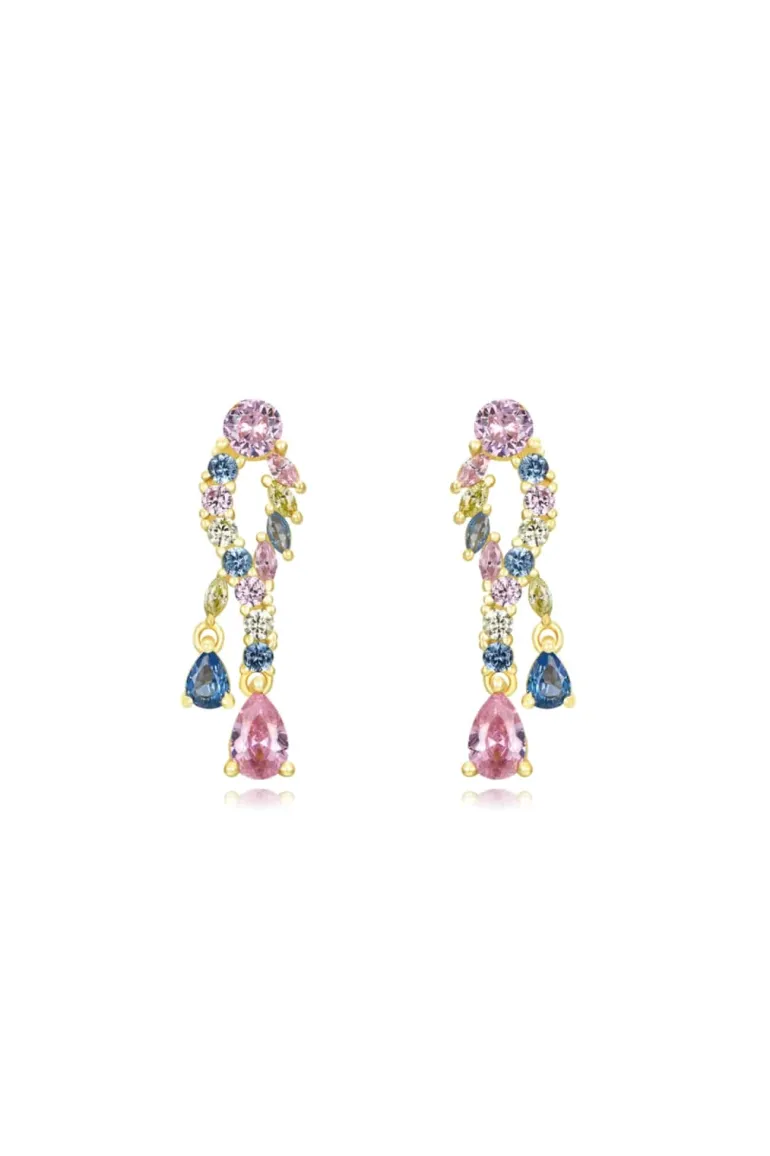 Pendientes Aros Margarita Turquesa - Piezas Coloristas - The Nook Store