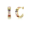Pendientes Aros Squares Multicolor PEN10 - The Nook Store