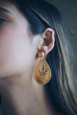 Pendientes Rombo - Pendientes Largos Dorados | THE NOOK STORE