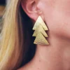 Pendientes Rombo - Pendientes Largos Dorados | THE NOOK STORE