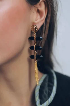 Pendientes Rombo - Pendientes Largos Dorados | THE NOOK STORE