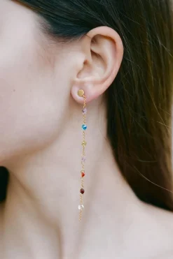 Pendientes Rombo - Pendientes Largos Dorados | THE NOOK STORE