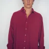 Polera Piqué Abotonada C11 Frambuesa - The Nook Store