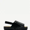 Sandalia Orion Coco Trenzado Negro - The Nook Store
