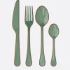 Set de 4 cubiertos esmaltados verde - The Nook Store