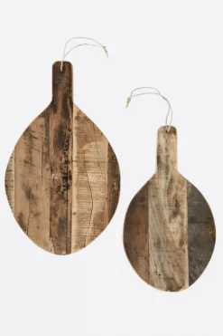 Tabla madera reciclada ovalada - The Nook Store