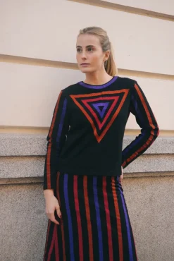Top Innika Negro Multicolor - The Nook Store