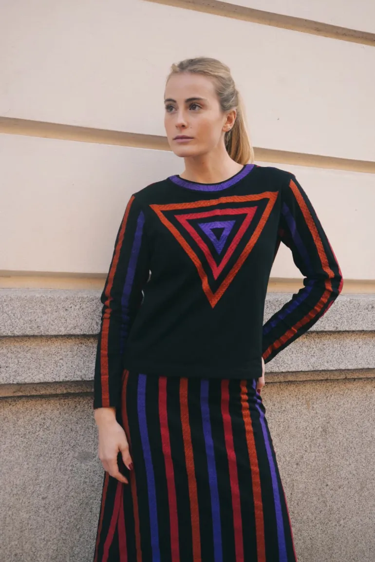 Top Innika Negro Multicolor - The Nook Store