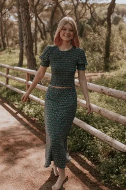 Top Nik Print Verde - The Nook Store