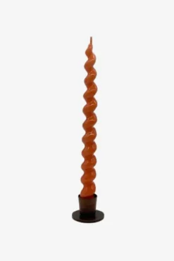 Vela Espiral Naranja 24 - The Nook Store