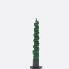 Vela Espiral Verde Oscuro11 - The Nook Store