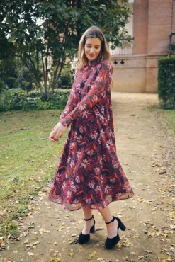 Vestido Alice Morado Flores - The Nook Store