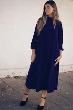 Vestido Alice Velvet Purple - The Nook Store