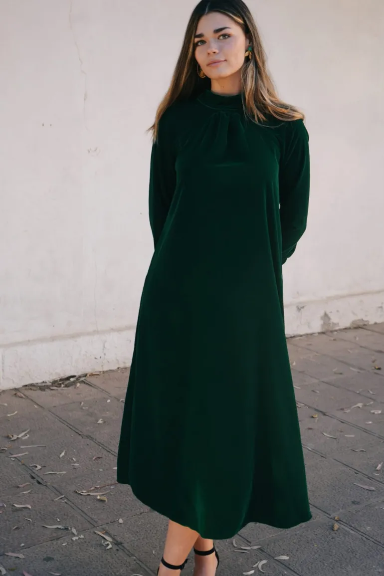 Vestido Alice Velvet Verde - The Nook Store