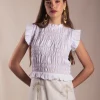Vestido Allegra Bordado White Palms - The Nook Store