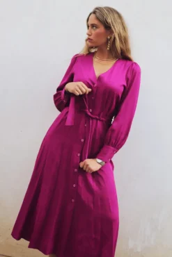 Vestido Gia Fucsia - The Nook Store