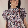 Vestido Lomba Flor Roja - The Nook Store