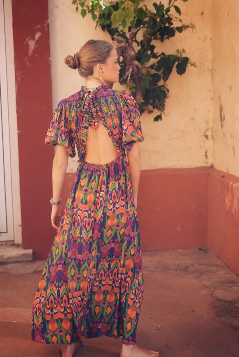 Vestido Marisa tonos azules | Vestido estilo boho | THE NOOK STORE