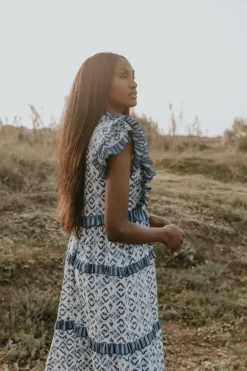 Vestido Marisa tonos azules | Vestido estilo boho | THE NOOK STORE