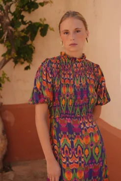 Vestido Marisa tonos azules | Vestido estilo boho | THE NOOK STORE