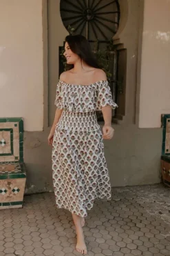 Vestido Marisa tonos azules | Vestido estilo boho | THE NOOK STORE