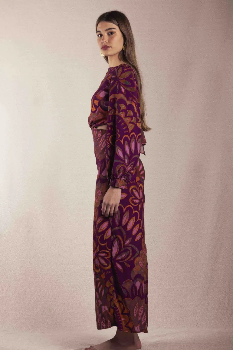 Vestido Marisa tonos azules | Vestido estilo boho | THE NOOK STORE