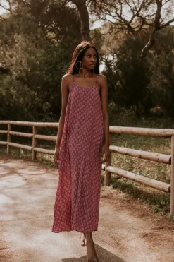 Vestido Nik Print Rosa - The Nook Store