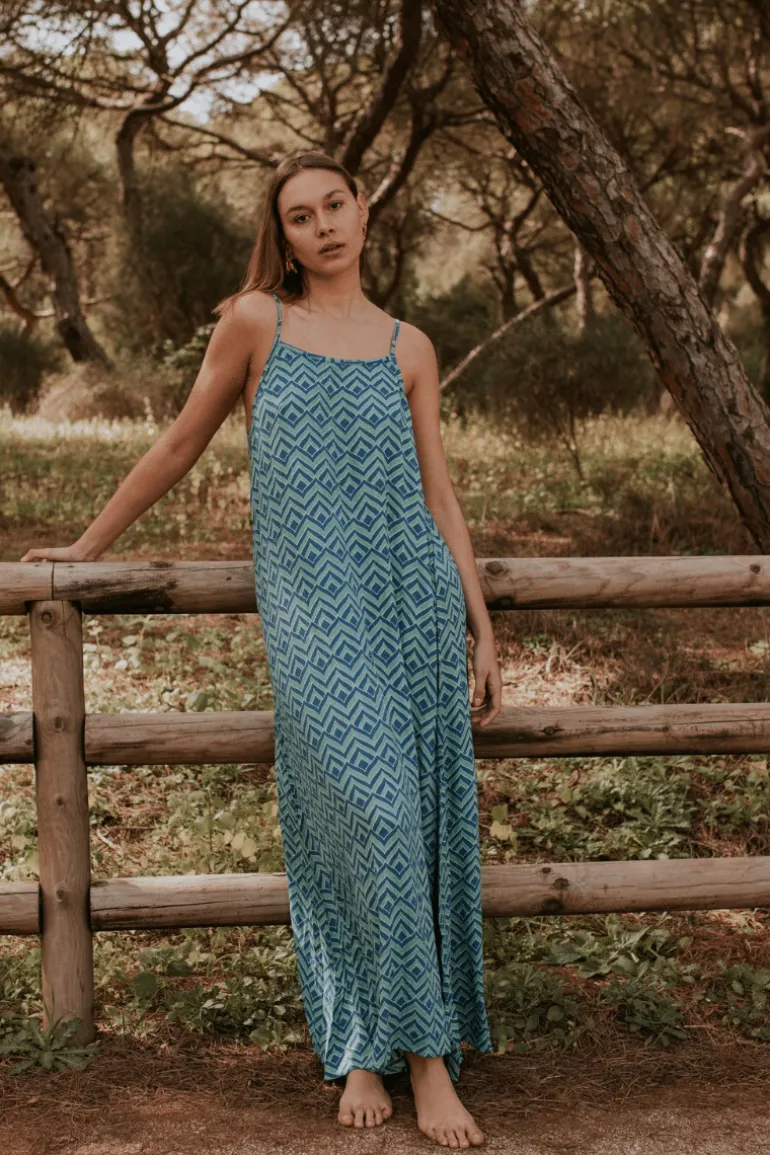 Vestido Nik Zig-Zag Verde - The Nook Store