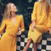 Vestido Tianna mostaza - The Nook Store